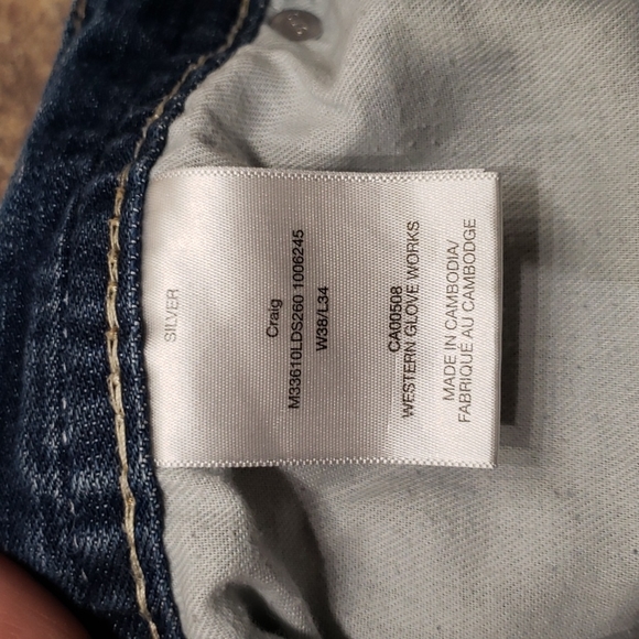 Silver Jeans - Craig (Boot Cut) 38W/34L Blue - Picture 4 of 7